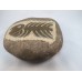 Hand-carved granite river stone, Fossil fish   153075927343